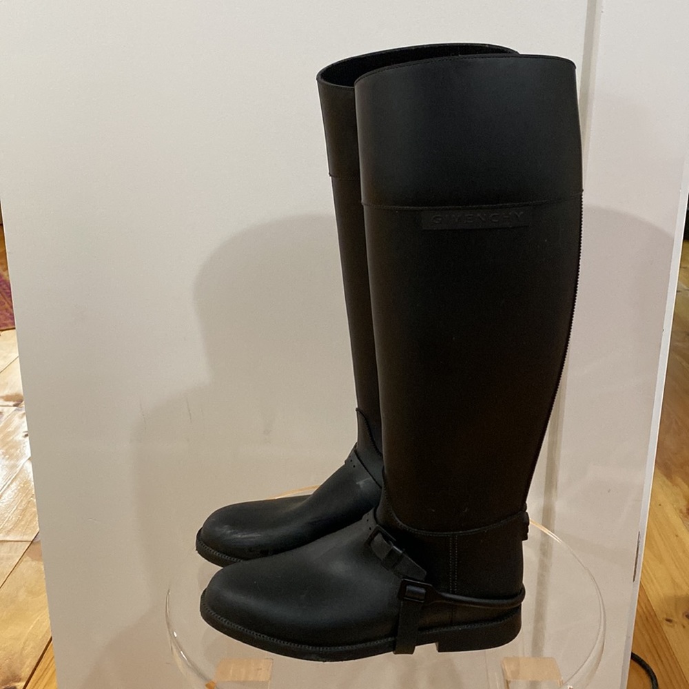 Givenchy Rain Boots Size 37, Black - Picture 3 of 6